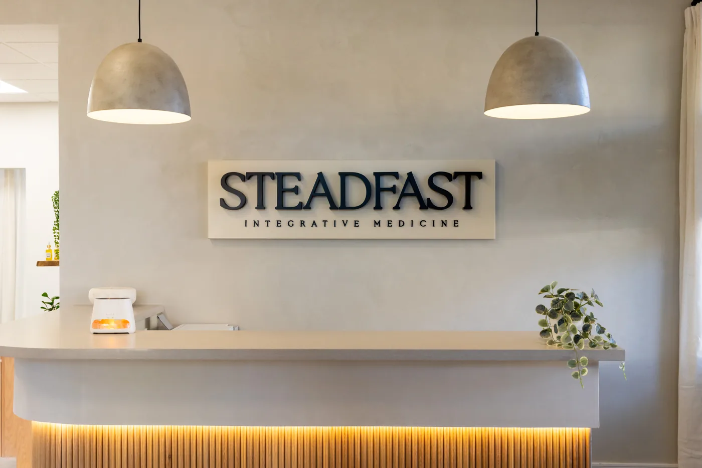 The reception area at Steadfast in Scottsdale
